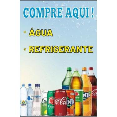 Imagem de Banner compre aqui água e refrigerante - ADEGA