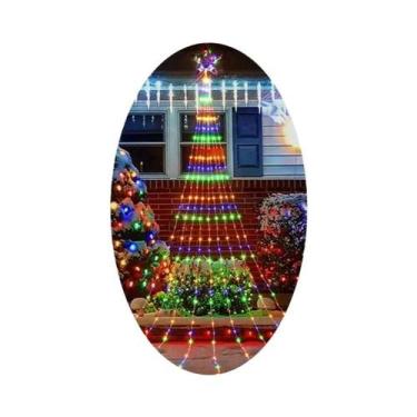 Imagem de Luzes De Fada Para Decoração De Árvore De Natal, Cascata De Luzes, Enf