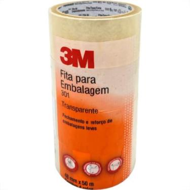 Imagem de Fita Adesiva P/Embalagem 3M Transp 48X50 - Kit C/4 RL