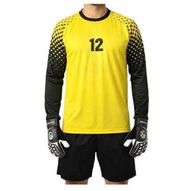 Imagem de Conjunto Goleiro 4x1 Fair N12 Bermuda ML amr - Playfair, XG