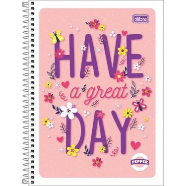 Imagem de Caderno Universitário 1 Matéria Capa Dura 80 Folhas Pepper Have Day Ti
