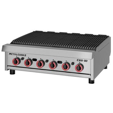 Imagem de Char Broiler CHB 90 G2 6 Queimadores com Difusores de Calor em Ferro Fundido Inox Metalcubas