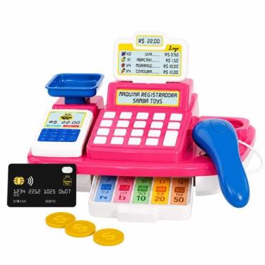 Imagem de Máquina Registradora Infantil Mercado Samba Toys Educativa