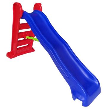 Imagem de Escorregador Grande Divertido - Escada Vermelha e Rampa Azul