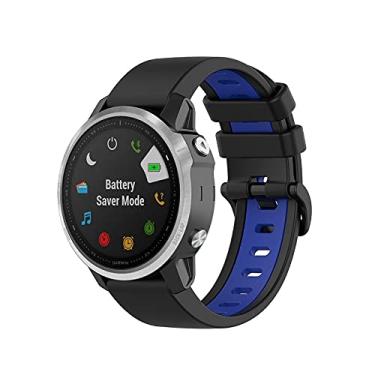 Imagem de Hoopyeecase Compatível com Fenix 6X pulseira de relógio,Suave Esporte pulseira Substituição Pulseiras de relógio Compatível com Fenix 6X Pro/Fenix 5X/Fenix 5X Plus/Fenix 3/Descent Mk1 Smartwatche