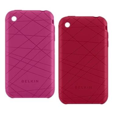 Imagem de Kit capa para iPhone 3G - Belkin Vector Duo Rosa e Vermelho - F8Z472-045-2