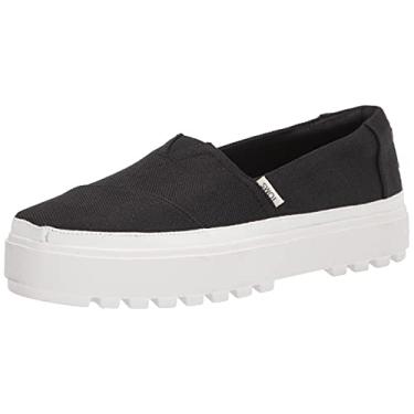 Imagem de TOMS Tênis feminino Alpargata Lug, Preto, 41