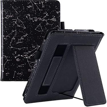 Imagem de CCOO Capa de suporte adequada para Kindle Paperwhite de 6,8 polegadas 11ª geração 2021 - Capa protetora com alça de mão e compartimento para cartão, caneta para tela sensível ao toque