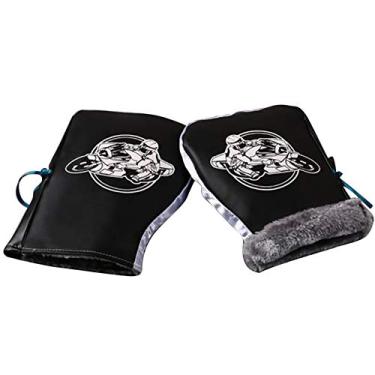 Imagem de Yajun Capas impermeáveis para guidão de motocicleta, luvas de poliuretano, impermeáveis, à prova de vento, 2 peças, cinza