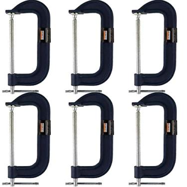 Imagem de Kit 6 Grampo tipo C pesado marceneiro 8 Polegadas - Starfer