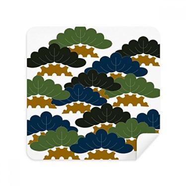 Imagem de Pano de limpeza de tela com estampa abstrata tradicional de pinheiro chinês, tecido de camurça, pacote com 2