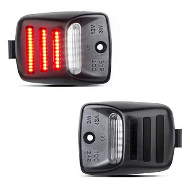 Imagem de Lâmpada de LED branca para placa de licença Hercoo com tubo de neon OLED vermelho compatível com o caminhão 2005-2015 Tacoma & 2000-2013 Tundra, pacote com 2