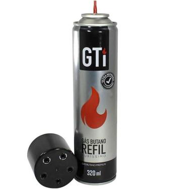 Imagem de Refil GTI Gás Butano Maçarico Fogão Isqueiro 320ml