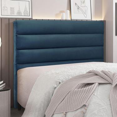 Imagem de Cabeceira Para Cama Box King La Italiana 195cm Veludo - SSX Multicoisas