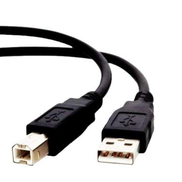 Imagem de Cabo Usb A Macho Para B Macho 3 Metro Preto Para Impressora