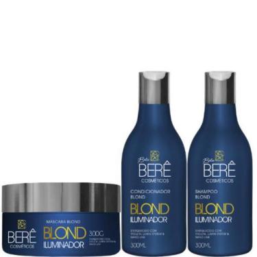 Imagem de Kit Blond Iluminador Capilar Shampoo + Condicionador + Máscara - Bela
