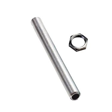 Imagem de Caixa Com 10 Unidades Niple 100mm (10cm) + 10 PORCAS SEXTAVADAS M10