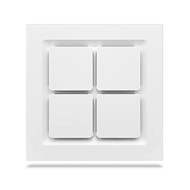 Imagem de Fã exausto Ventilador de ventilação de teto integrado Poderoso fã 30 × 3 0 cm Bathroom High-Power Power Exaustor Fan Built-in Cozinha Ventilamento de Ventilamento, 52W / 62W Ventiladores de ventilação