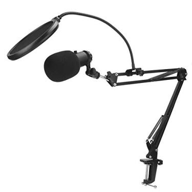 Imagem de Sutinna Kit de microfone USB, kit de microfone cardioide de áudio condensador suporte de microfone de gravação de som conjunto de microfone para gravação, transmissão, jogos