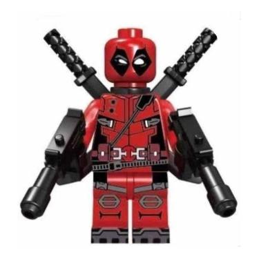 Imagem de Boneco Blocos De Montar Deadpool Gun Machine Marvel