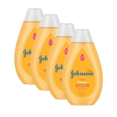 Imagem de Kit 4 Shampoos Johnson`s Baby Regular 400ml
