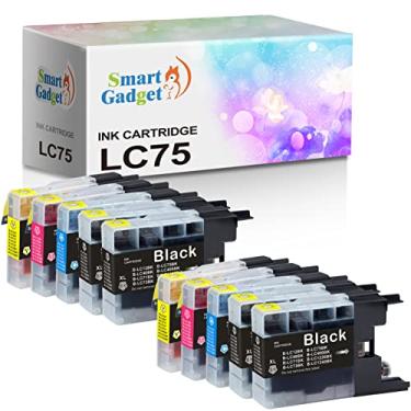 Imagem de Smart Gadget Pacote com 10 cartuchos de tinta compatíveis LC 75XL LC75XL LC75 [4B+2C+2Y+2M] | Use para impressoras MFC-J6510DW J6710DW J6910DW J435W J625DW J280W J5910DW J825DW