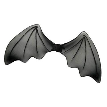Imagem de Inzopo Acessório infantil fantasia de anjo de Halloween com asas de morcego pretas com glitter