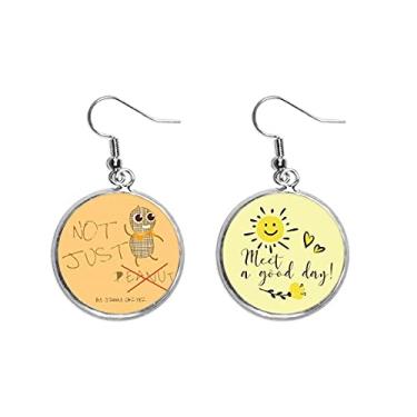 Imagem de Elction Slogan Not Peanut Ear Drop Sun Flower Brinco Jóias Moda, Medium, Metal