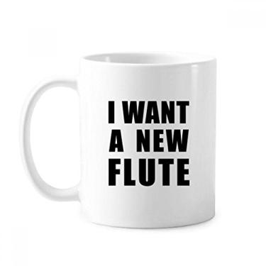 Imagem de I Want A New Flaute Mug Cerâmica Café Porcelana Utensílios de Mesa