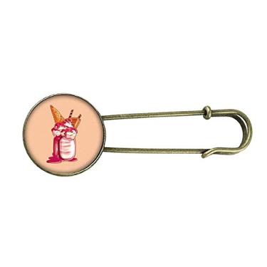 Imagem de Biscoitos de Chocolate Sorvete Retrô Metal Broche Broche Clipe Joias