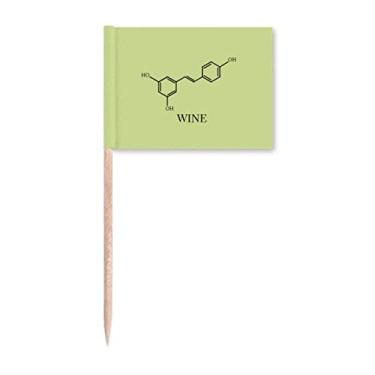 Imagem de Moldura química molécula de álcool, palito, bandeiras, marcador, decoração de festa