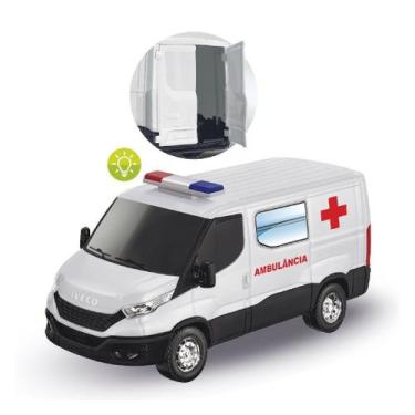 Imagem de Brinquedo Furgão Van Resgate Ambulância Iveco Daily - Usual Brinquedos