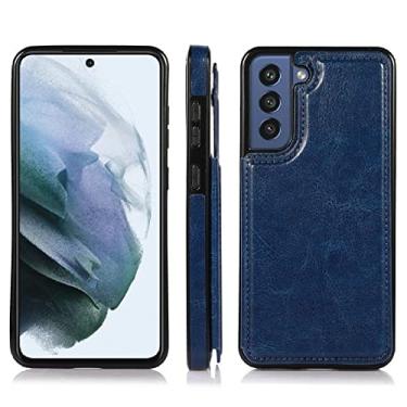 Imagem de Estojo de couro tipo carteira slim fit para Samsung Galaxy S22 Ultra S21 Plus S20 FE S10 Lite S10 S9 S8 S7 Note 20 Ultra 10 Lite 9, azul, para Galaxy S8 Plus