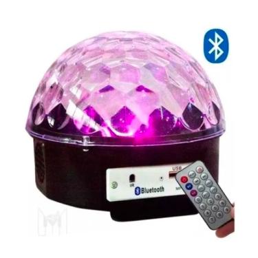 Imagem de Globo Cristal de LED Bola Maluca rgb USB Bluetooth