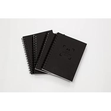 Imagem de Livescribe Smartpens compatíveis com notebooks A5 Spiral Smart pautados (pacote com 4), preto (ANX-00003), 16,3 x 21,3 cm