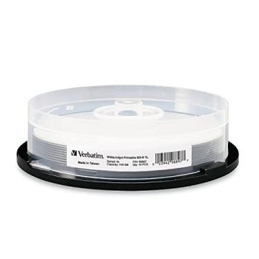 Imagem de Verbatim BD-R 25 GB 6X DataLifePlus impressão a jato de tinta branco, Hub Printable, Transparent, 10pk Spindle