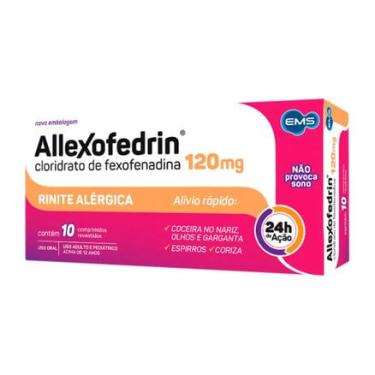 Imagem de Allexofedrin 120mg 10 comprimidos revestidos EMS