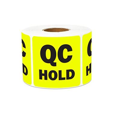 Imagem de Adesivos de aprovação QC para depósito de estoque de controle de qualidade (pais), Qc Hold, 1 Roll