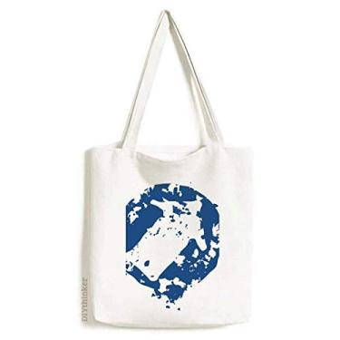 Imagem de Arrow Bolsa de lona de lona com design simples e ilustração redonda bolsa de compras casual