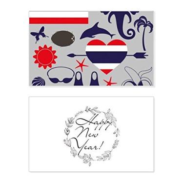 Imagem de Cartão de felicitações de ano novo tradicional alfândega Reino da Tailândia mensagem abençoada presente