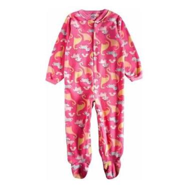 Imagem de Macacao Pijama Infantil Menina Tip Top Soft Para O Frio - Tdb Textil L