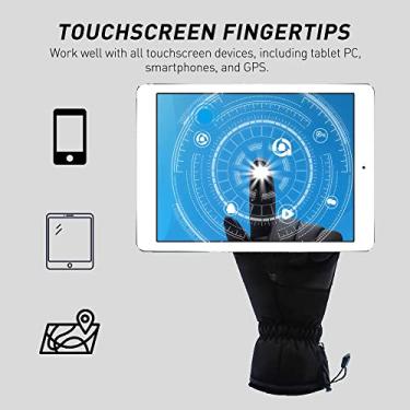 Imagem de Luvas elétricas aquecidas para homens e mulheres à prova d'água inverno quente luvas de tela sensível ao toque luvas espovas ao ar livre luvas para esquiar motociclismo ciclismo corrida pesc