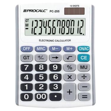 Imagem de Calculadora De Mesa 12 Dígitos Grandes Procalc Pc255