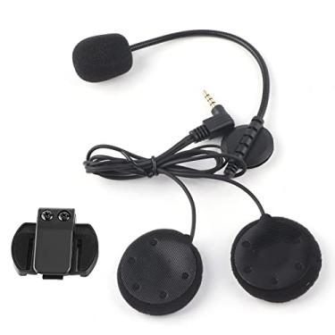 Imagem de Fone de Ouvido Intercomunicador para Capacete de Motocicleta, Capacete V4 V6 para Motocicleta, Fone de Ouvido Bluetooth, Microfone