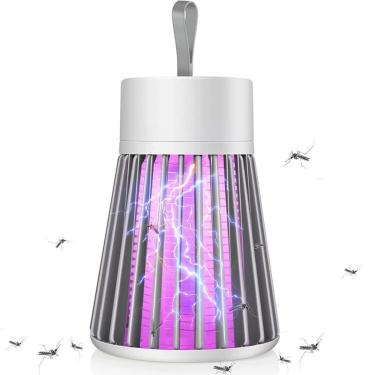 Imagem de Luminaria Mata Pernilongo Mosquito Eletrico Armadilha Luz Ultravioleta Choque Lampada Inseto Pernilongo LED Luz UV USB