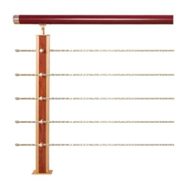 Imagem de Flexível Corrimãos listrados para degraus ao ar livre, trilhos interiores grossos, alumínio transitório e magnésio, balaústres Espesso