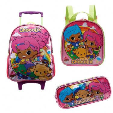 Imagem de Kit Mochilete Lancheira e Estojo Chocolix X Ref: 11920, 11924 e 11925 Xeryu`s