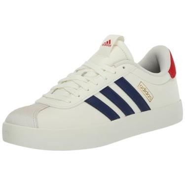 Imagem de adidas Vl Court 3.0 feminino, Branco/Azul escuro/Better Scarlet, 41