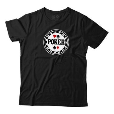 Imagem de Camiseta Poker Cartas Baralho Camisa Unissex Algodão - Estudio Zs