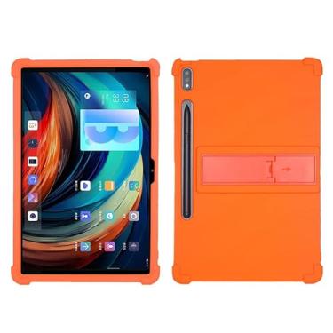 Imagem de QYiiD Capa para Lenovo Tab P12 Pro 12,6" TB-Q706F, capa protetora de silicone leve à prova de choque macia à prova de choque para tablet Lenovo Xiaoxin Pad Pro 12,6, laranja